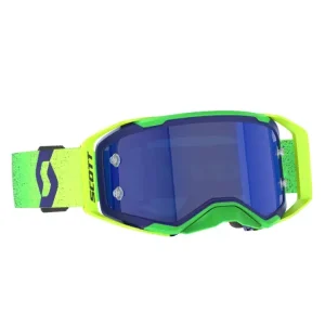 Nowy Gogle motocyklowe Scott Prospect 2.0 AMP z niebieską szybką, zielono-niebieskie