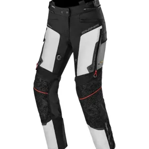 Spodnie motocyklowe damskie tekstylne Shima Tracker czarno-jasnoszare Dostępne od ręki