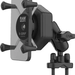 Bezpieczne zakupy Uchwyt na telefon RAM X-Grip z adapterem tłumiącym wibracje i podstawą w kształcie litery U - krótki