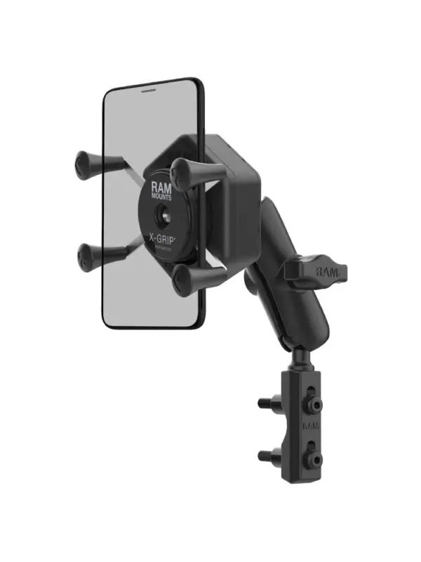Uchwyt na telefon RAM X-Grip z adapterem tłumiącym wibracje i mocowaniem na zbiorniku hamulca/sprzęgła Ostatnie sztuki