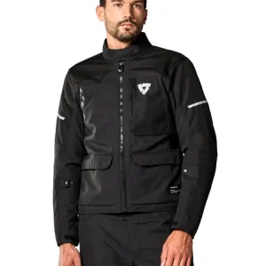 Kurtka motocyklowa tekstylna REV’IT! Convergent H2O czarna Hit cenowy