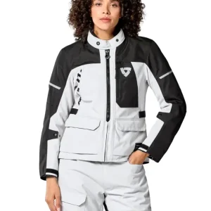 Taniej Kurtka motocyklowa damska tekstylna REV’IT! Convergent H2O szaro-czarna