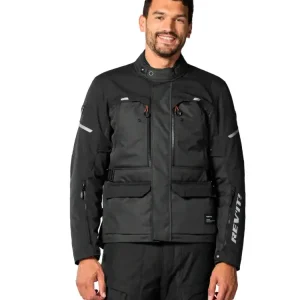 Kurtka motocyklowa tekstylna REV’IT! Outback 5 H2O antracytowo-czarna Cena promocyjna