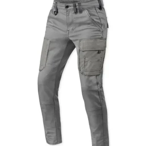 Jeansy motocyklowe REV’IT! Cargo Brant Slim szare Hit sprzedaży