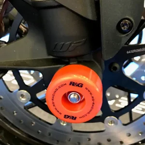 Slidery przedniego zawieszenia R&G Racing KTM/ CF Moto (wybrane modele) pomarańczowe Oferta