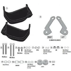 Tani Handbary Kappa Honda NC 750 X (21-)/ CB 500 X (19-23)/ NX 500 (24) czarne