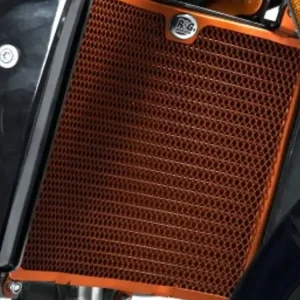 Wyjątkowa oferta Osłona chłodnicy R&G aluminiowa do KTM Duke 690 (12-) pomarańczowa
