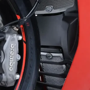 Hit sprzedaży Osłona chłodnicy R&G aluminiowa do Ducati Supersport (S) '17-'20 & Supersport 950 S (21-) srebrna