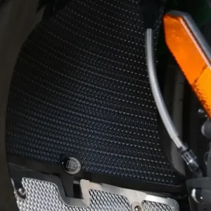Osłona chłodnicy R&G aluminiowa do Kawasaki Ninja H2 SX (18-)/ ZH2 (20-) czarna Szybka dostawa