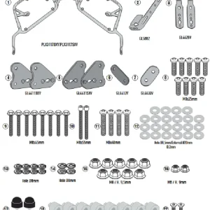 Stelaż kufrów bocznych Monokey Side Kappa Suzuki V-Strom 1050 (20-) Darmowy zwrot