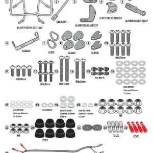 Stelaż kufrów bocznych Monokey Cam-Side Kappa KL One-Fit Yamaha Tracer 9/ GT/ GT+ (25-) Do wyczerpania zapasów